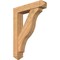 Ekena Millwork Funston Arts and Crafts Smooth Bracket w/ Offset Brace, Western Red Cedar, 7 1/2"W x 36"D x 48"H BKT0806X36X48FST03SWR - alternate 1
